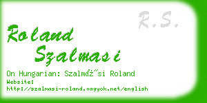 roland szalmasi business card